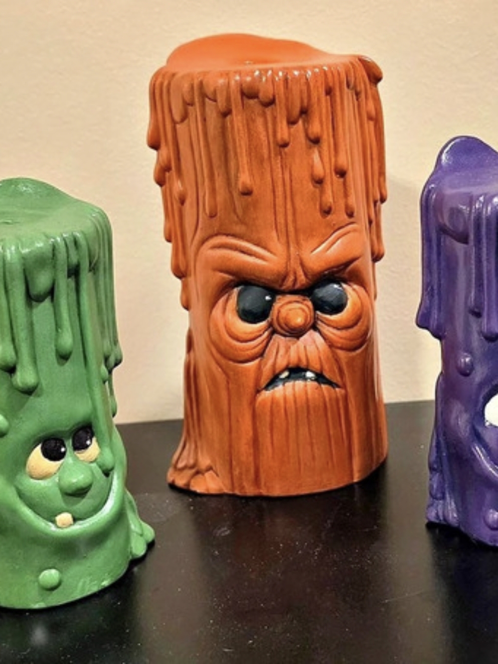 Halloween Grumpy Candles Set of 3